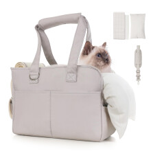 JourCraf Hondendraagtas voor kleine honden Zachtzijdig opvouwbare kleine hondendraagtas voor honden Middelgrote katten Puppy's tot 13 lbs Wasbare