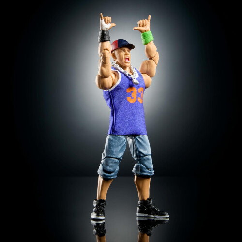 Mattel Mattel WWE Ultimate Edition John Cena Conjunto de bonecos de ao e acessrios de 6 polegadas com mais de 10 peas, incluindo cabeas e mos troc 1