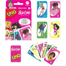 Juegos de Mattel Uno Barbie Card Game con especial HI Barbie! Regla para niρos adultos y noches familiares noches de juego Camping y fiestas.