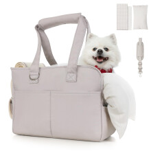 JourCraf Hondentasdrager voor kleine honden Zacht, zachtzijdig opvouwbare hondendragers voor kleine honden Middelgrote katten Puppy's tot 15 lbs