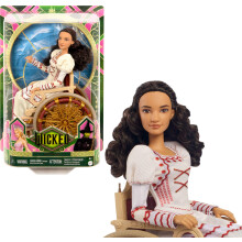 Mattel Universal Wicked Nessarose Fashion Doll & Accessories, que incluye silla de ruedas, con cabello rizado marrn posible y aspecto de saln extra