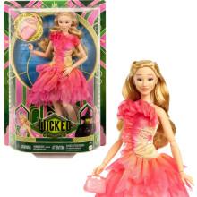 Mattel Universal Wicked Glinda Fashion Doll & Accessories with Blonde Hair Poseable & Removable Ballroom Look