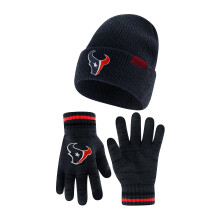 Ultra Game Kids Cabel Knit Natural HAT Handsker Team Color