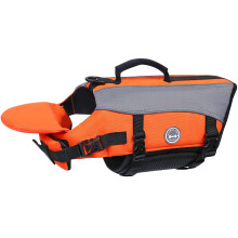 Colete salva-vidas para ces VIVAGLORY com colete salva-vidas flutuante frontal removvel para ces com acabamentos refletivos e acolchoamento ex