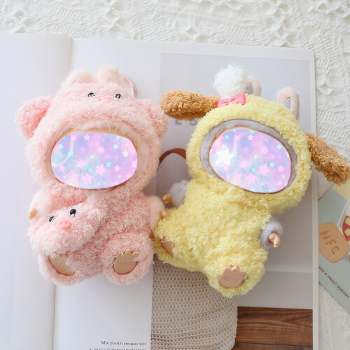 Conjunto de roupas de boneca de 17 cm (sem boneca includa) Conjunto de macaco para boneca de 6,7 polegadas Macaco de roupa estilo animal falso 2