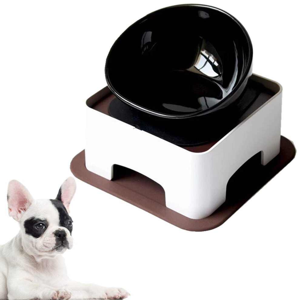 Jyhy Bulldog Bowl Keramik-Hundefutternapf - Hunde- Und Katzennapf Mit Breiter Ffnung, Steriler, Geneigter Futternapf F R Haustiere Mit Rutschfes-image