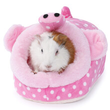 JanYoo Guinea Pig Rat Accessories Toys House Hideout Cage Supplies Chinchilla Cage Ferret Gerbil(S Pig)