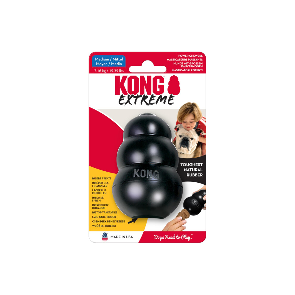 Photos - Dog Toy KONG Extreme  - Fetch & Chew Toy - Treat-Filling Capabilities & Erratic Bounce for Extended Play Time Most Durable Na 