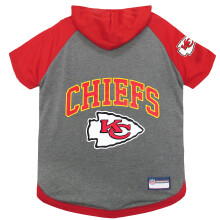 Pets First KCC-4044-XS NFL Kansas City Chiefs Hoodie for Dogs & Cats. | NFL Football Licensed Dog Hoody Tee Shirt X-Small| Sports Hoody T-Shirt for P