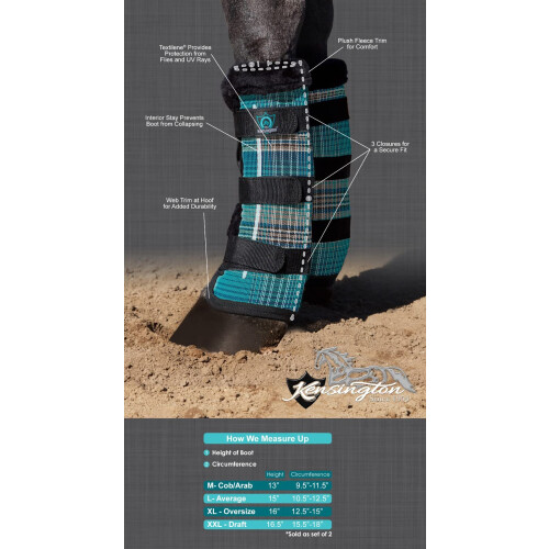 Kensington Protective Fly Boots (Pair) Taille: L-Every Couleur: 2019 - Imperial Jade 2
