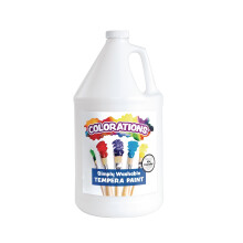 Coloraciones Pintura de temperatura lavable sin parabeno para niρos: tamaρo de valor de 1 galσn. Blanco vibrante. No tσxico y hecho en los EE. UU.