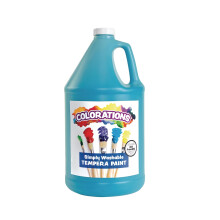 Coloraciones Pintura de temperatura lavable sin parabeno para nios: tamao de valor de 1 galn. Vibrante turquesa. No txico y hecho en los EE. UU.