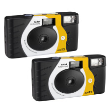 2 Pack of Kodak Tri-X 400 B&W Single-Use Flash Camera (54 Exposures Total)