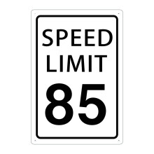 Speed Limit 85 Metal Sign For Street Road Highway Parking Sign 12""""X8""""