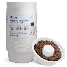 Kinn Slow Feeder Hundenapf, Einweg-Tierfutternapf, um das Fressen von Hunden zu verlangsamen, Rahmen-Nachfllungen fr Reisen, Verpflegung oder Kfig