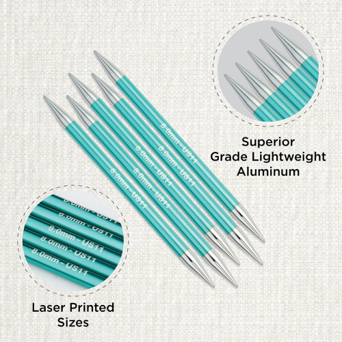 KnitPro Zing spidspinde 6"" (15 cm) | US st?rrelse 11 (8 mm) 1