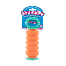 KRUMPLES Plungy Orange sensorisches Saugspielzeug fr Kinder ab 10 Monaten | BPA-freies Silikon-Fidget | Frdert die Feinmotorik | Splmaschinenfest