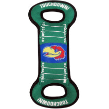 Lemmikkieläimet Ensimmäinen NCAA Football Field Dog -lelu vinkujalla. - Kansas Jayhawks - hinaajan heittoon ja hakuun. - Luja ja kestävä PET-lelu