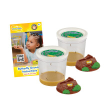 To kopper larver - Life Science & STEM Education - Butterfly Kit Refill - Painted Lady Butterflies - Inkluderer to Chrysalis Holding Logs Instruk