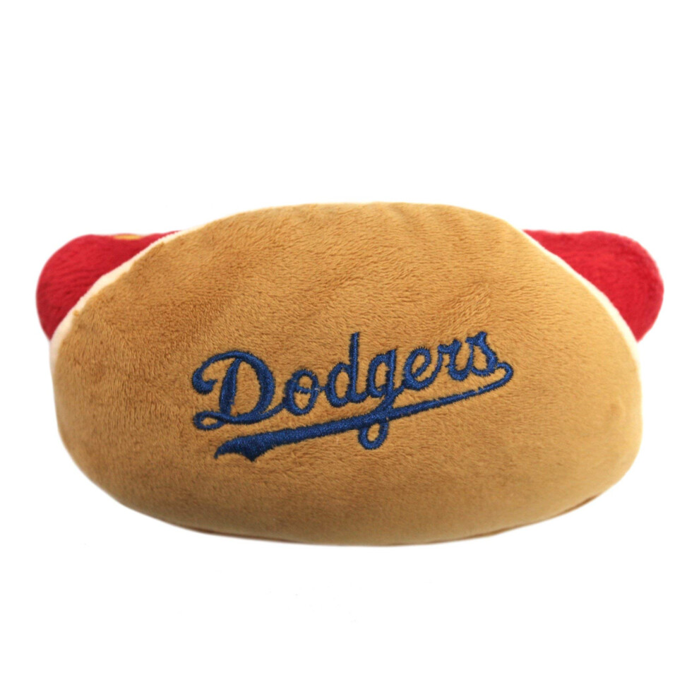 Mlb Los Angeles Dodgers Plsch-Hundespielzeug Snacks Mit Stadionmotiv Sestes Plsch-Hot-Dog-Spielzeug Fr Hunde Und Katzen Mit Innerem Quie-image