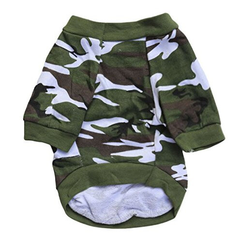 DroolingDog Camo Hondenshirt Medium Groen 1