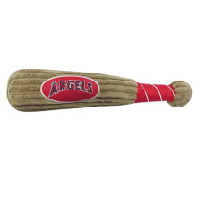MLB LA Lakers Baseball Bat Toy for DOGS & CATS. Soft Corduroy Plush Dog Toy with Inner SQUEAKER MLB Chew Toys for Dogs or Cats. Durable Fun Inte