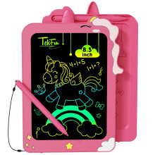 TEKFUN LCD-schrijftablet voor kinderen 8,5 inch eenhoorn peuter doodlebord tekentablet herbruikbare elektronische pads educatief en leerspeelgoed