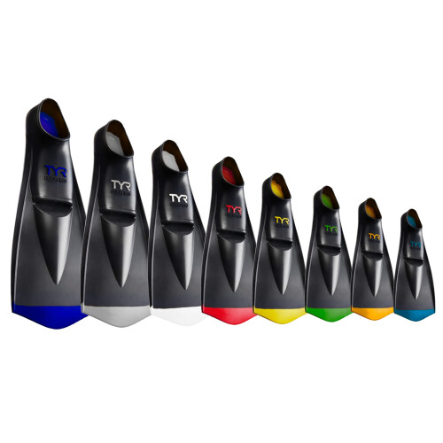 TYR TYR Flex Fins 2.0, Zwart/geel, Klein 2