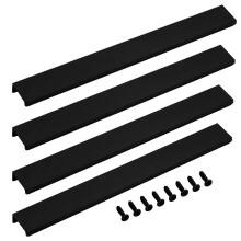 LC LICTOP 300mm/11,8"" Uchwyt tylny z uchwytem na palec i krawedzia Tab Uchwyt Domowe szafki kuchenne Kolekcja szuflad 224mm/8,8"" Otwr srodkowy A