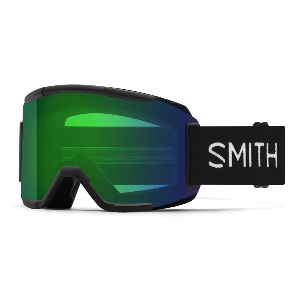 SMITH Squad Goggles with ChromaPop Lens - Performance Snowsports Goggles with Replaceable Lens for Skiing & Snowboarding - for Men & Women - Black + C