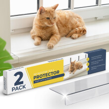 Protecto 2-balen chrnice parapetu pro psy a kocky - 35,5 x 3,25 Cir chrnice proti pokrbn vkn a drpn | Udrujte prahy hladk a tlapky v