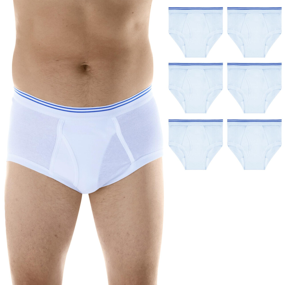 Wearever Incontinence Underwear For Men - Reusable & Washable Men's Bladder Control Briefs With Regular Absorbency - Leak Proof Underwear (Pack Of 6)