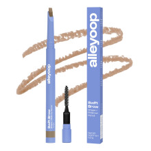 ALLEYOOP Swift Eyebrow All-In-1 Brow Definer with Built-In Sharpener & Spoolie Brush Water & Smudge Resistant and Eyebrow Pencil for Women Natu