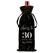 30th Birthday Wine Bag 30th Birthday Gifts for Women Men 30 Year Old Birthday Gift Party Supplies Thirty Birthday Gift Idea Wine Bag for Her Girl
