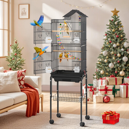 Stunning Front Access Macaw Cage With Stand image