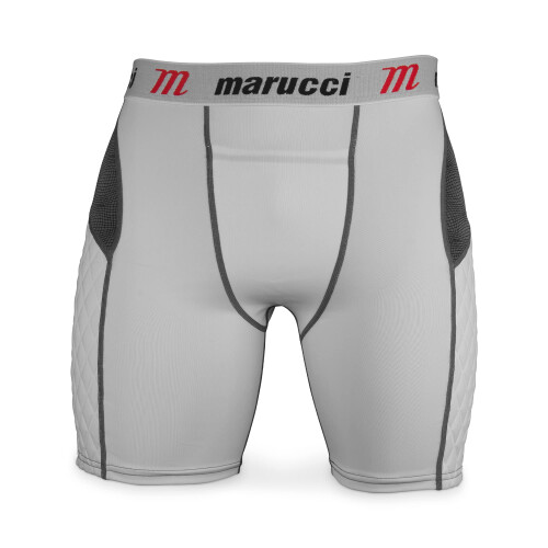 Marucci Youth Elite Padded Slider Shorts mit Cup, Gr      e M, Wei