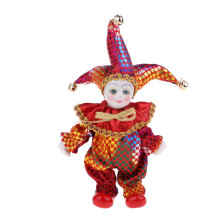 Maxyoung 18 cm Italienische Eros Porzellanpuppe, Süße Triangel Clowns, Vintage Figur, Sammlerstücke, Geschenk