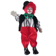 Maxyoung 23 cm Porzellan Clown Puppe Vintage Sammlerstück, Handbemalt, Bewegliche Gelenke