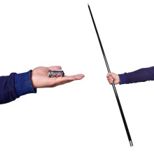 SUMAG Magic Staff Metal Aparecendo Cana com Vdeo Tutorial Link Varinhas para Mgicos Profissionais Stage Close-up Truques de Mgica Bolso Staff