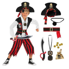 Fantasia infantil de pirata Morph  Roupa de pirata para meninos para fantasias de Halloween, brincadeiras de aventura e festas  fantasia de 10