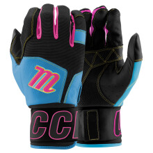 Marucci Blacksmith Wrap Full Botting Batting Glove V2 Black/Columbia Blue Adult XX-Large