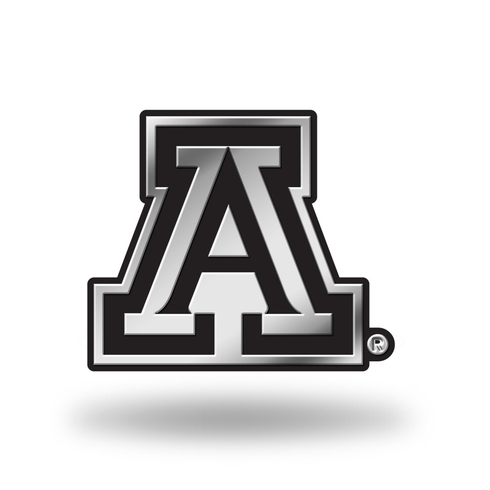 Rico Industries Ncaa Chrome Finished Auto Emblem 3D Sticker Arizona Wildcats 3 X 3.5-Inches 094746802493