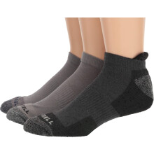 Merrell Heren Wolmix Versterkte Wandelsokken, Charcoal Black Assorted, Maat 13-15 US