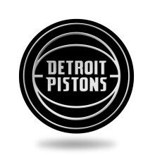 Rico Industries NBA Detroit Pistons Chrome voltooide Auto Emblem 3D Sticker