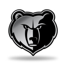 3D nlepka Rico Industries NBA Memphis Grizzlies s chromovanm emblmem