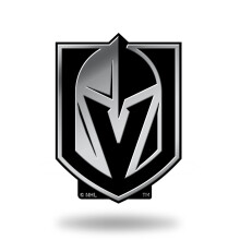 Rico Industries NHL Vegas Golden Knights Chrome afgewerkt Auto Emblem 3D Sticker