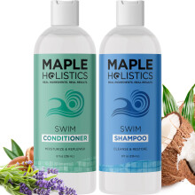 After-Swim-Shampoo- und Conditioner-Set  Chlor-Shampoo und Conditioner fr Schwimmer mit Teebaum- und Rosmarinl  klrendes Shampoo fr hartes Wass
