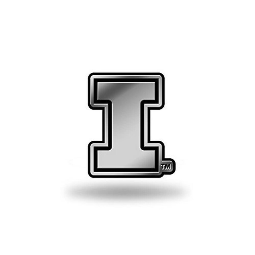 Rico Industries Ncaa Illinois Fighting Illini Chrome Finished Auto Emblem 3D Sticker 094746802578