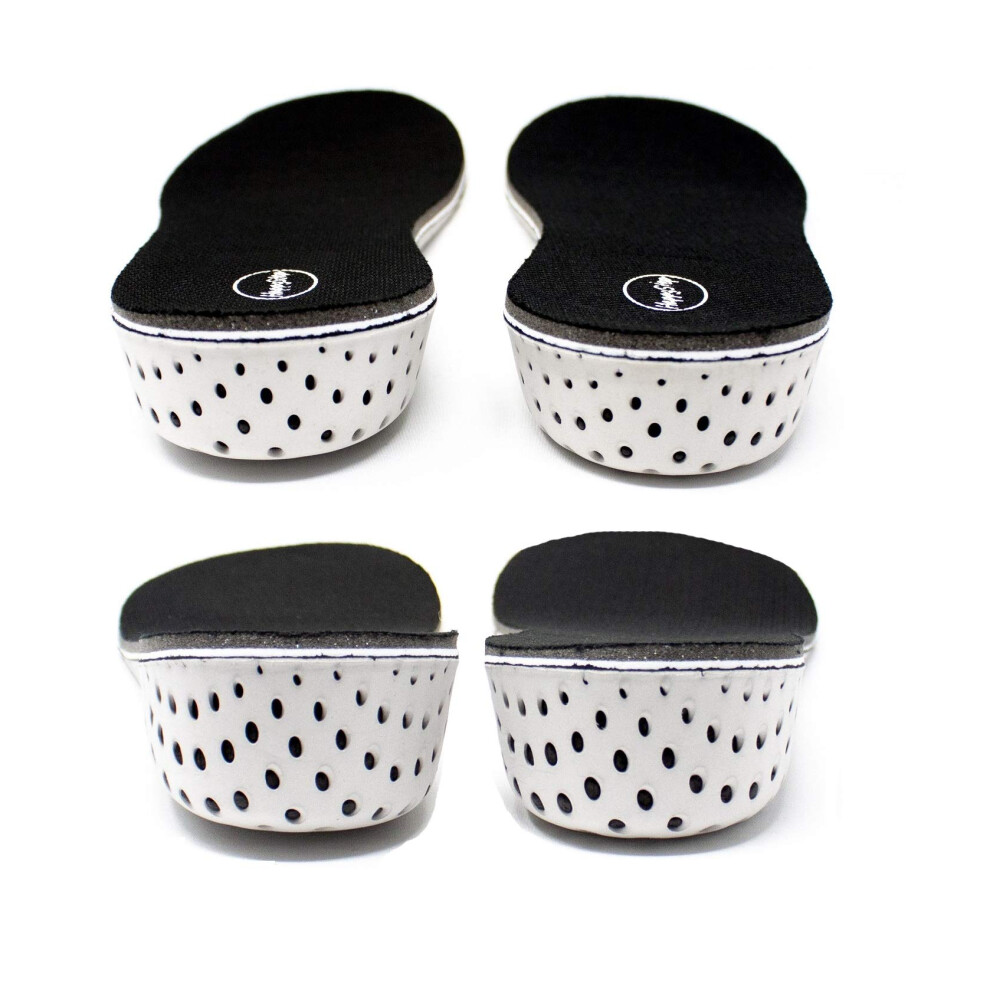 Happystep Full Long Memory Foam Altezza Aumenta Le Solette Per Gli Uomini Dimensioni 5-10 (1 Coppia 3 Cm + 1 Coppia 4 Cm)-image