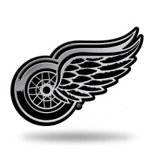 Rico Industries NHL Detroit Red Wings Chrome voltooid Auto Emblem 3D Sticker Silver